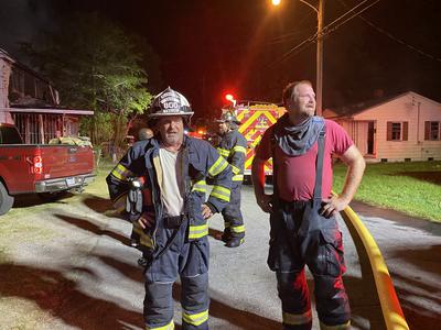 Firefighters at the Scene